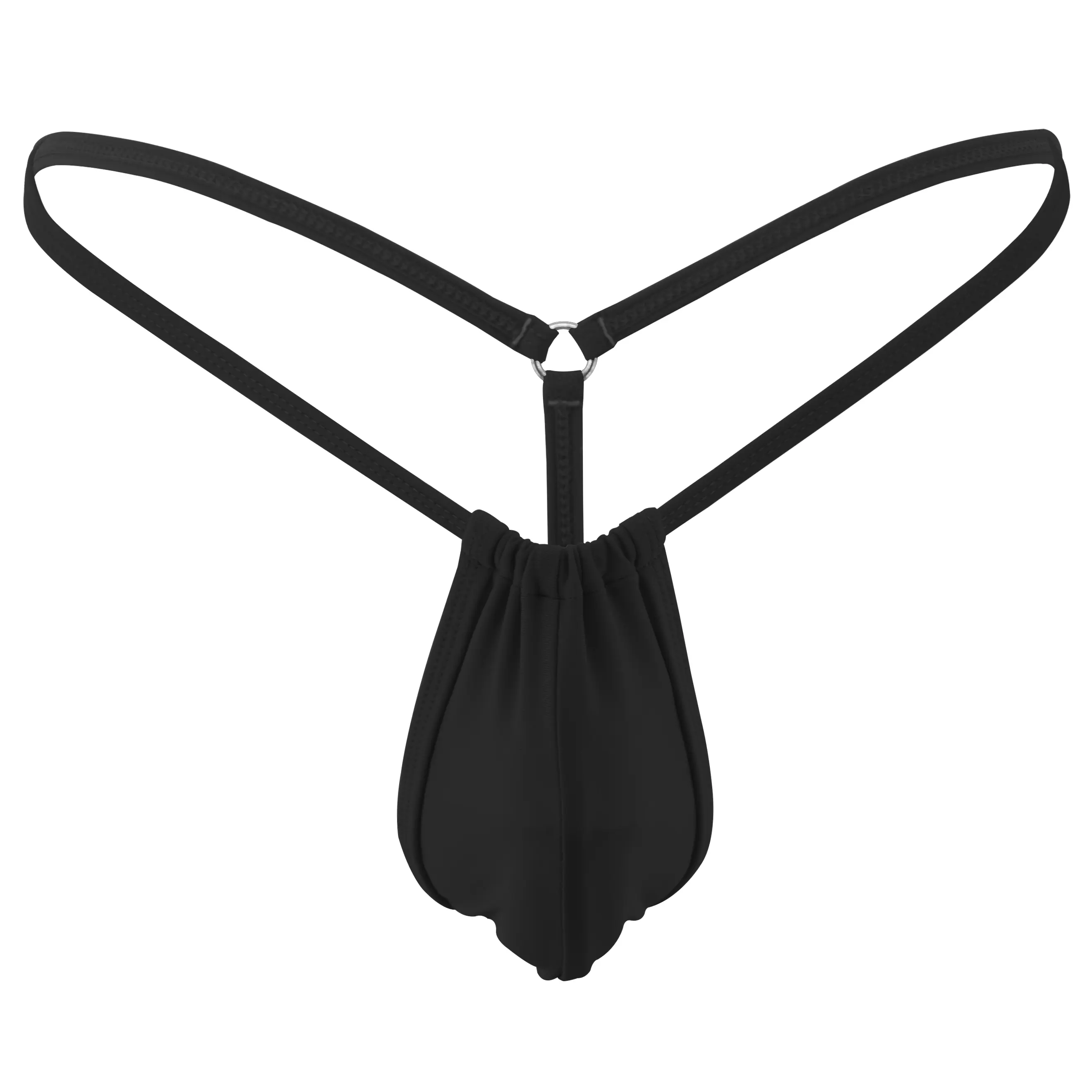 SHERRYLO Men's Classic String Thong, Soft Stretchy Nylon Spandex Swimsuit with Handmade Ouvert Cut for Sunbathing, Menswear, Fashion