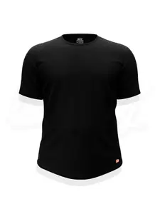 UndrDog Hemp & Bamboo T-Shirt for Men - PFAS Free, 4X Stronger Than Cotton, Fitted Crew Neck Tee, Breathable Moisture Wicking, Holds Shape 100+ Washes - Black