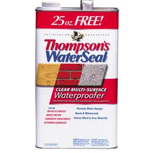 212 MAIN 1.2 Gal VOC-Compliant Water Sealer (Model 24111) - Pack of 4, Exterior Surfaces Waterproofing, Fences, Concrete, Decks, Brick, Masonry, Allows Wood to Gray Naturally