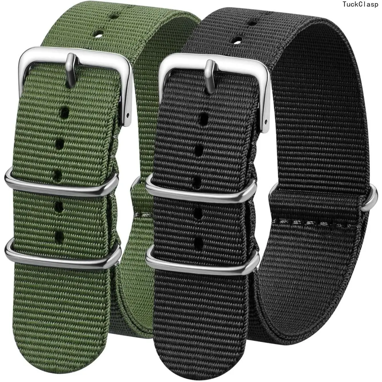 2026 New Nylon Watchband Replacement Quick Release Heavy Buckle Watchstraps for Men Women