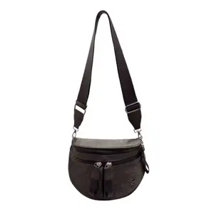 The Iris Chambray Best Version Crossbody Bag (#8064) Women's Fashion Saddle Crossbody Bag - By Iris & Rainbow