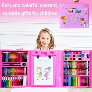 208-Piece Super Big Art Set for Kids, Colorful Arts & Crafts Supplies, Perfect Gift for Children, Creative Learning Toy, Art Materials, Art Kit