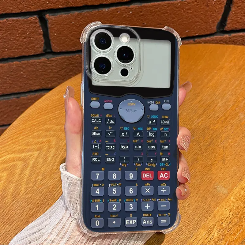 geek pulse calculator Phone Cases tie themed Aesthetic Soft Transparent Phone Cases For Iphone Apple 16 15 14 13 12 11 X XS PRO MAX PLUS Four - corner Anti - fall Shell Cover with Full Lens Protection