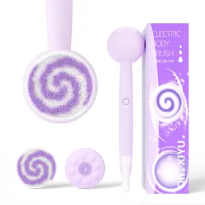 Oh,XIYU Electric Shower Brush,Body Back Scrubber with 2 Replacement Heads, 3 Speeds, IPX7 Waterproof Design for Cleansing, Massaging, and Exfoliating Personal Care,Gift for Her.