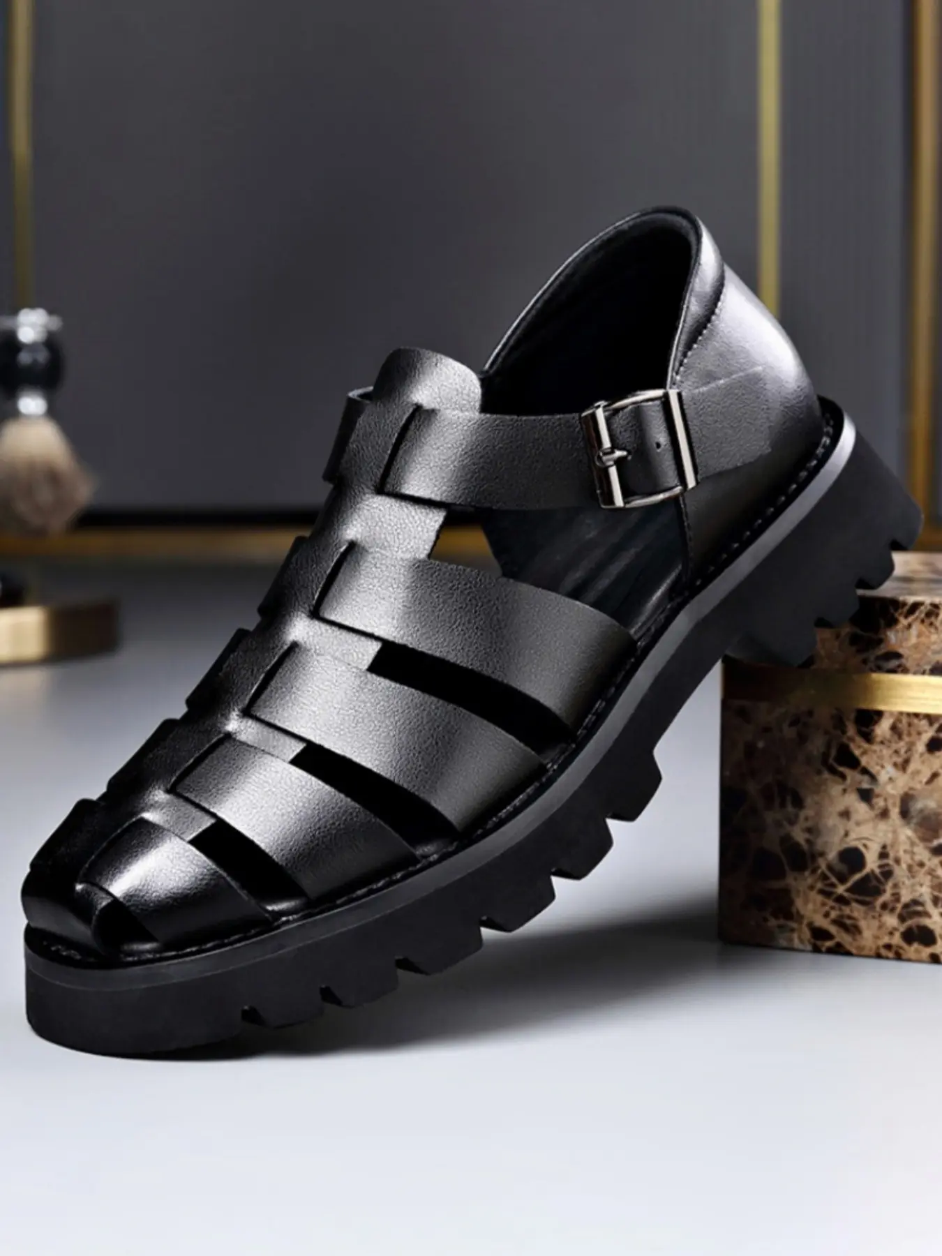 Men's Summer Eva Strap Buckle Sandals, Lightweight & Comfortable Beach Shoes, Stylish Casual Footwear for Men, Perfect for Daily Wear