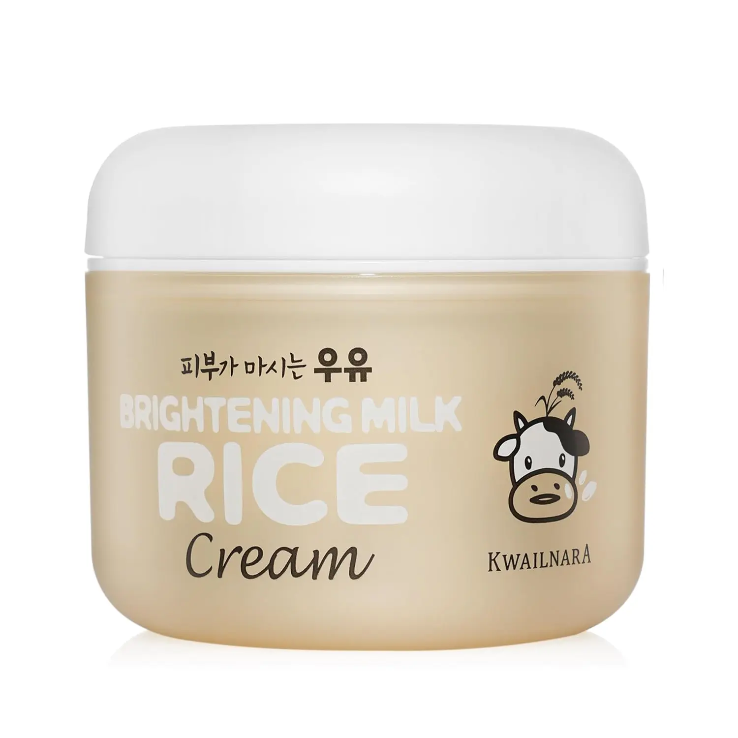 Kwailnara Moisturizing Rice Milk Cream | Long Lasting Hydrating, Soothing, Nourishing w/Milk Protein Extract, Royal Jelly, Vitamin Complex | Korean Skin Care | 100ml / 3.38 Fl. oz