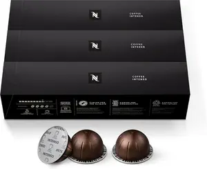 Nespresso Capsules Vertuo, Intenso, Dark Roast Coffee, 30-Count Coffee Pods, Brews 7.8oz.