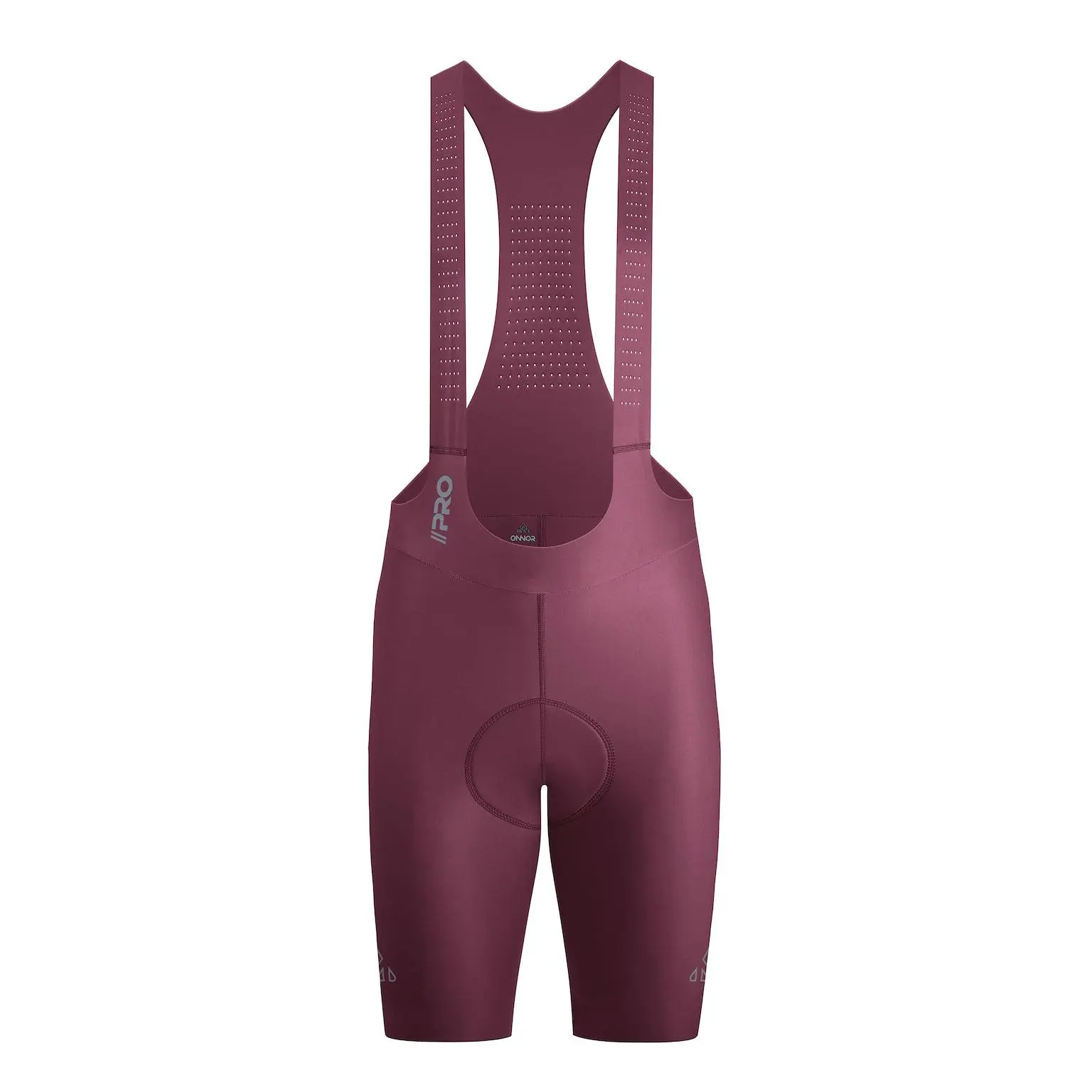 Men's Seamless Burgundy Pro Cycling Bib Shorts