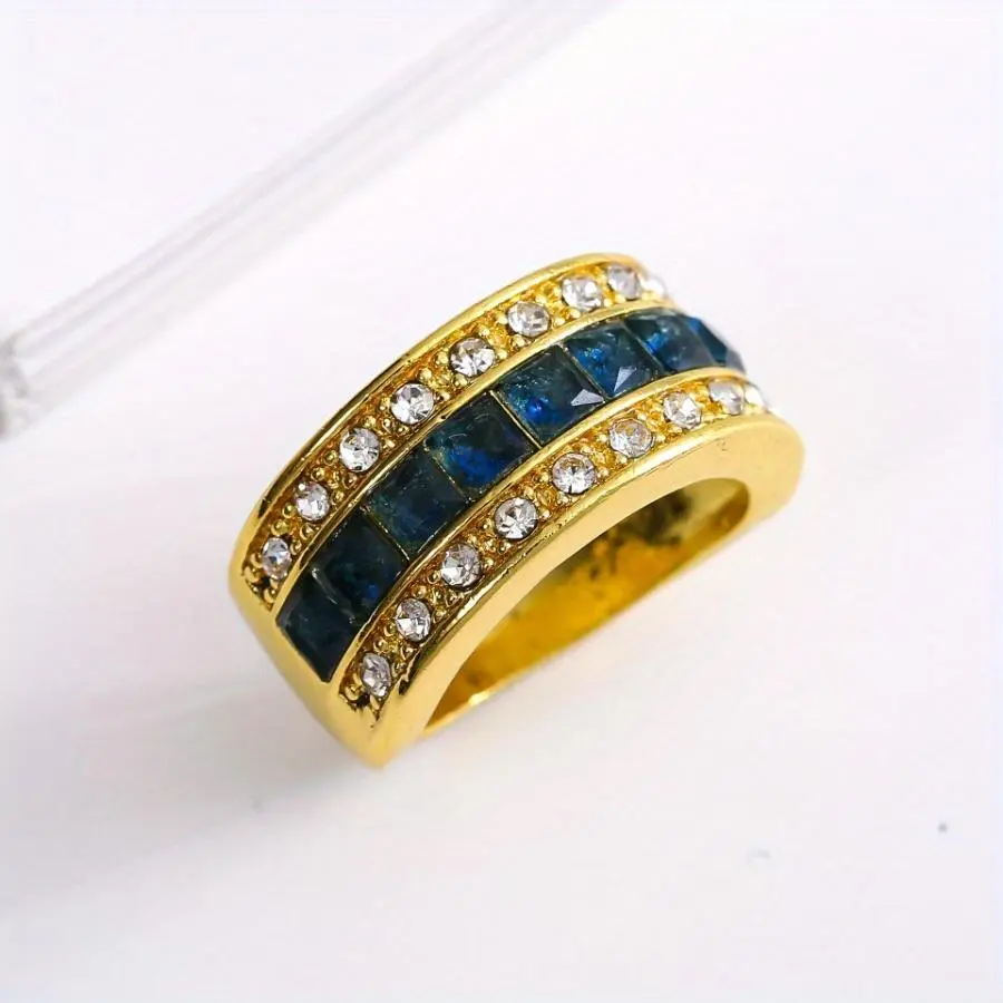 Men's Fashion Engagement Ring, Adjustable Costume Jewelry Band for Weddings, Luxury Style Fits Size 6-13, Fashion Engagement Rings, Adjustable Rings