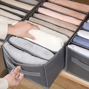 1 Pack, Clothes Organizer, Trousers Clothes Jeans Adjustable Storage Box, Wardrobe Clothes Organizer, Underwear Bra Socks Artifact Compartment Box Christmas, Halloween, Thanksgiving Day Gift