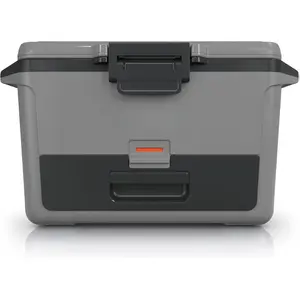 Ninja FB151GY FrostVault 50qt Hard Cooler with Dry Zone Integrated Fridge-Temp Dry Storage Drawer Premium Heavy-Duty Insulated Cooler Keeps Ice for Days Slate Gray