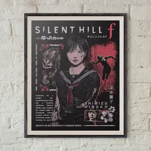 SILENT HILL f Print Poster - Wall Art Horror Game Décor, Gift for Gamer (NoFrame)