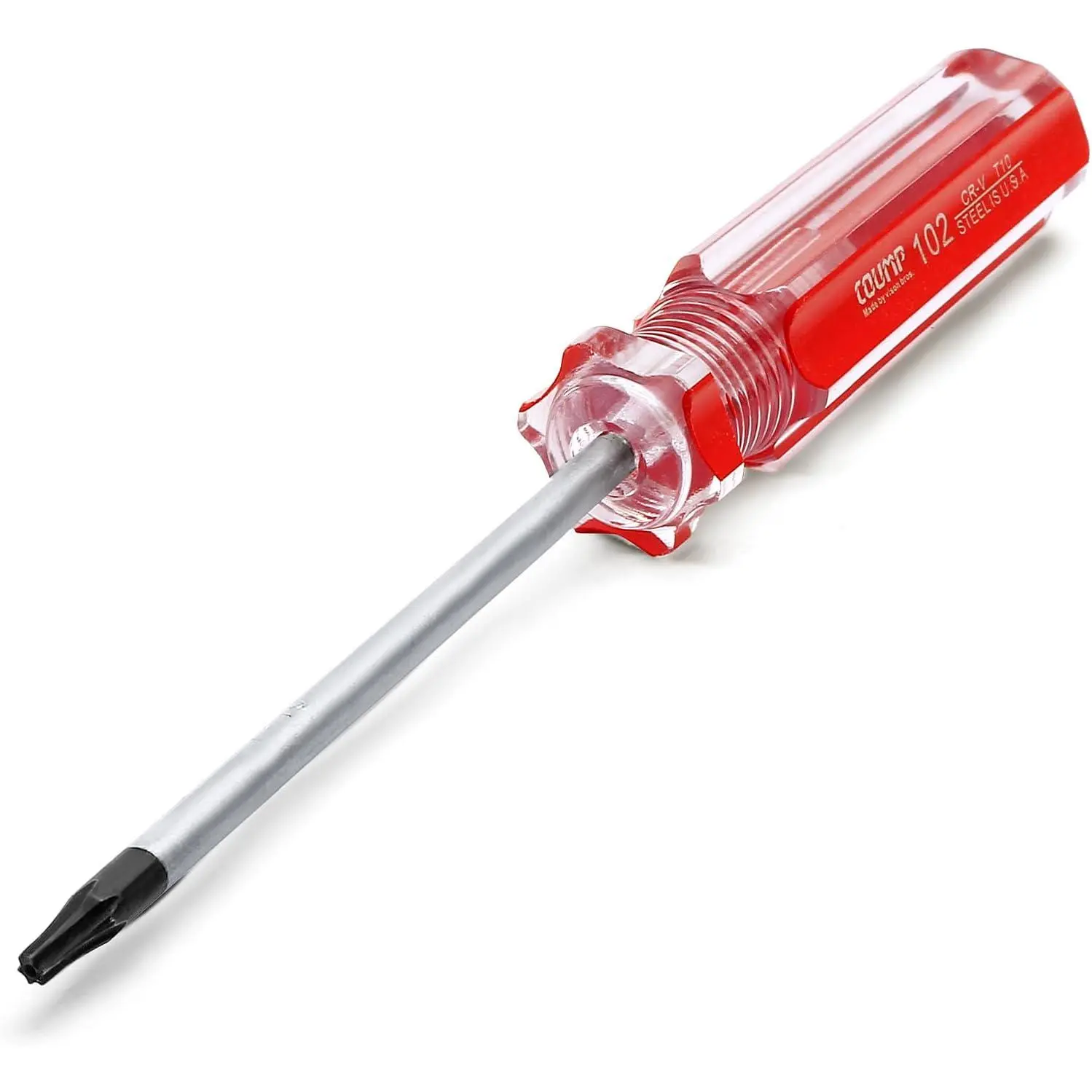 1 Pc T10 Torx Screwdriver  x 75mm Magnetic Tip with Insulated PVC Handle Security for Repairing Device Appliance