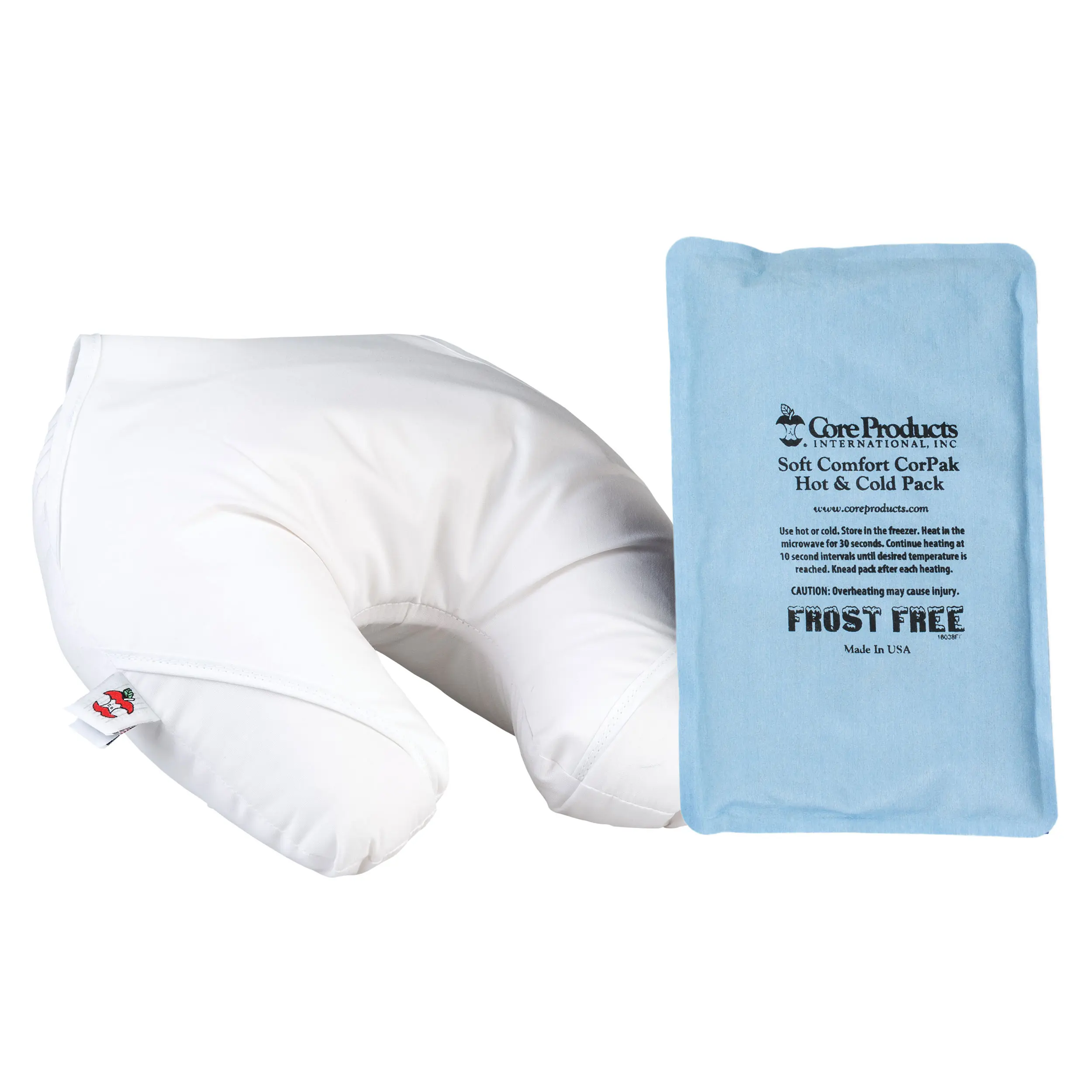 Headache Ice Pillow for Migraine & Neck Pain Relief w Hot/Cold Therapy Pack