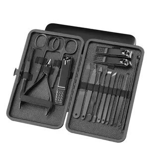 New Stainless Steel Nail Clippers Complete Set, Home Use Nail Care Tool Manicure Pedicure Tools, Foot Clips & Eyebrow Tweezers, Essential Grooming Kit