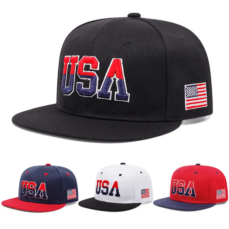 USA embroidery baseball cap men women Hip Hop snapback cap fashion Outdoor visor cap