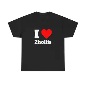 I Love 2Hollis Heart Y2K Tee Hyperpop Ken Carson Opium Streetwear Fashion Shirt
