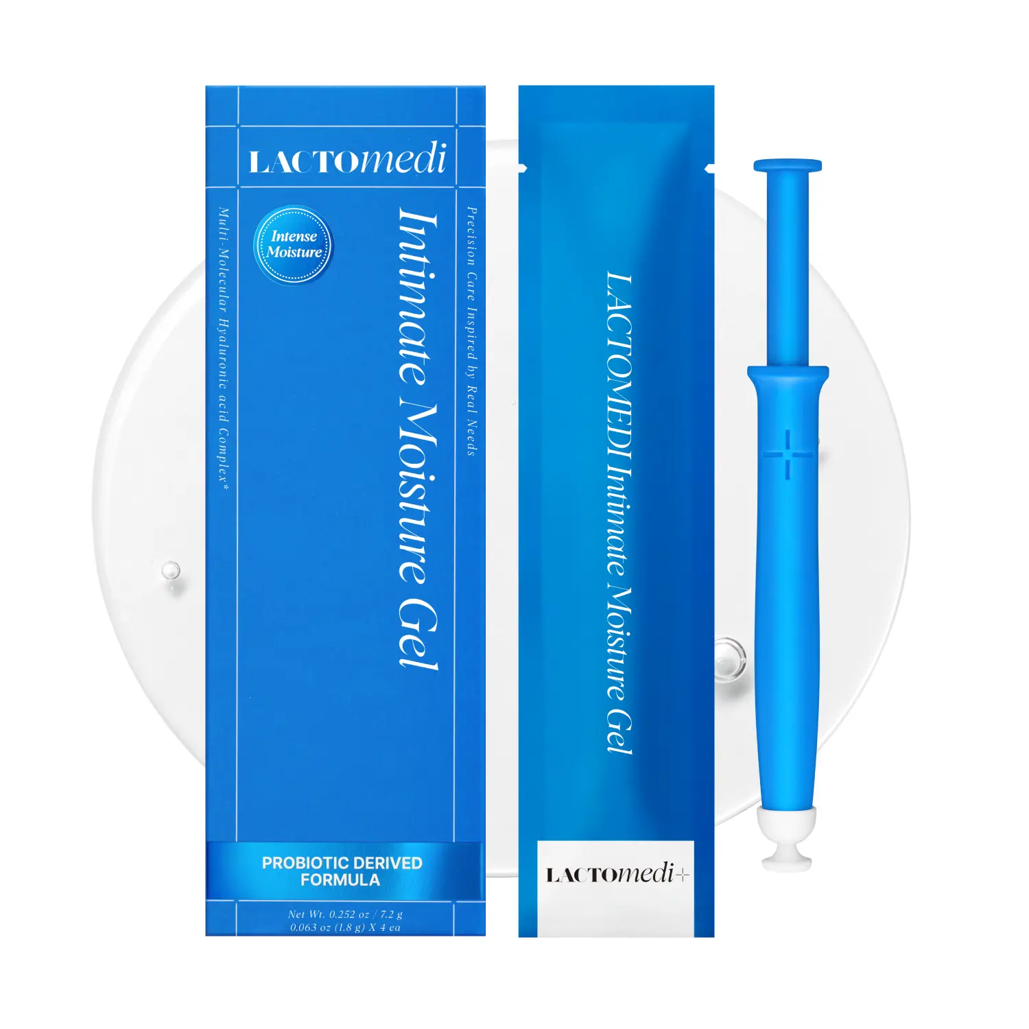 LACTOMEDI Intimate Moisture Gel for Women (4pcs) | HA-G10 Hyaluronic Acid, Panthenol & Beta-Glucan | Hydration & Dryness Comfort | Single-Use Applicators