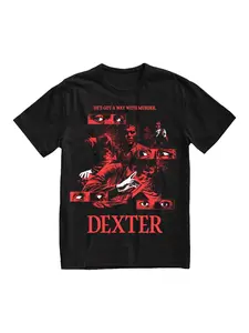 Hot Sale TV Series Dexter Morgan Still Print T-shirt Men Women O-neck  Casual Loose Tops Oversized High-street Summer Tees