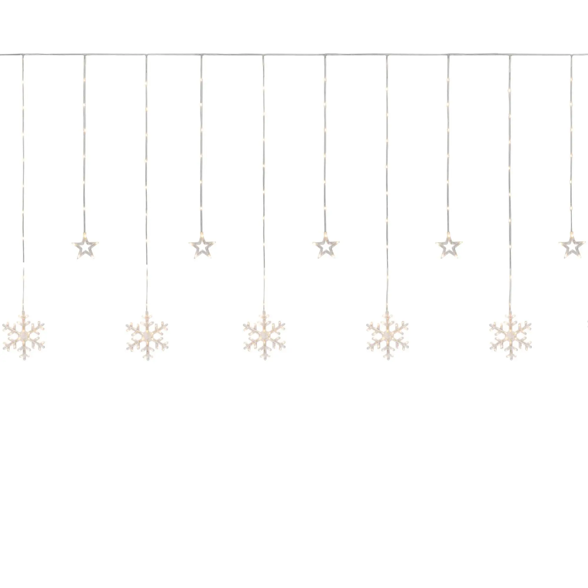 Northlight 250 Clear LED Star & Snowflake Window Lights