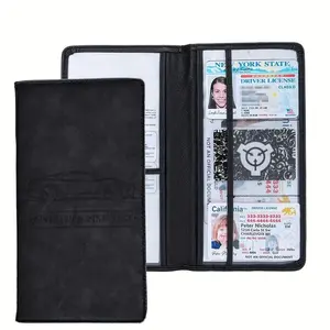 Car Registration & Insurance Card Holder, Bifold Wallet with Slots for Driver's License, ID Cards, and Passport, Travel Document Holder, Travel Essentials, Card Organizer, Waterproof Card Holder with Magnetic Closure for Car Interior
