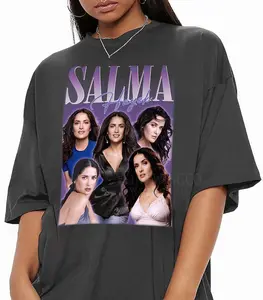 Salma Hayek Vintage Bootleg Tee, Salma Hayek Vintage Graphic Shirt