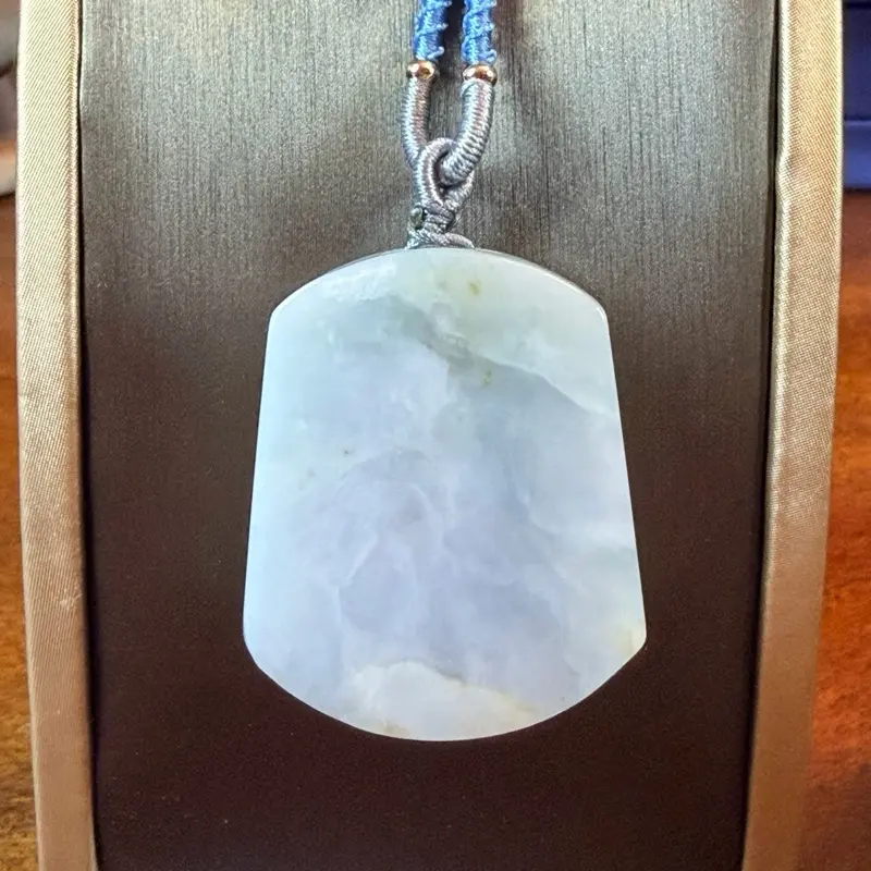 Nature Serenity (Wushi) Pair Burmese Jadeite Pendants