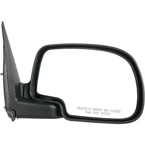 955-069 Passenger Side Manual Remote Door Mirror - Folding Compatible with Select Chevrolet / GMC Models, Black