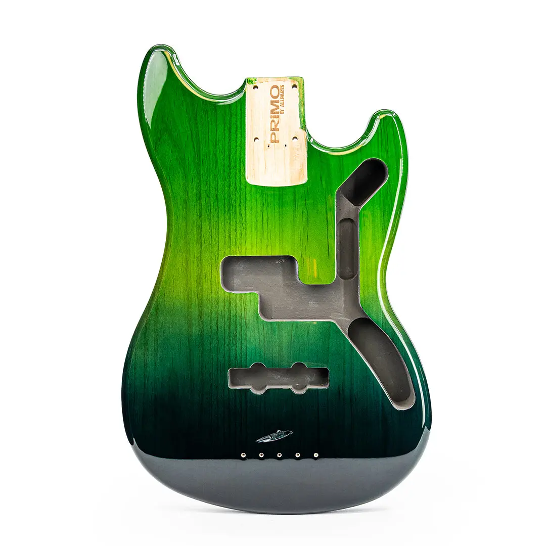 PRiMO Fender Mustang Bass Replacement Body - Dragonfly, with Bridge, Heel Pocket, Scale Length Compatibility, Polyurethane Finish, 12 Months Warranty, for All Seasons Guitar Repair