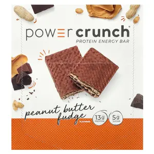 BNRG Power Crunch®, Protein Energy Bar, Peanut Butter Fudge, 12 Bars, 1.4 oz (40 g) Each