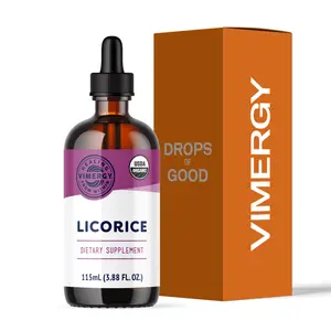 Vimergy Organic Licorice – Promotes Digestive Function* – Benefits Respiratory Health* – USDA Certified Organic, Vegan, Gluten-Free – 115 mL (57 Servings)