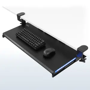 Clamp-on Keyboard Tray with RGB Lights Clamp-on Keyboard Tray with RGB Lights