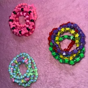 5pcs Handmade Bead Bracelets - Colorful Beaded Bracelets Set of 5 Unique Designs for Your Collection - Handcrafted Accessories