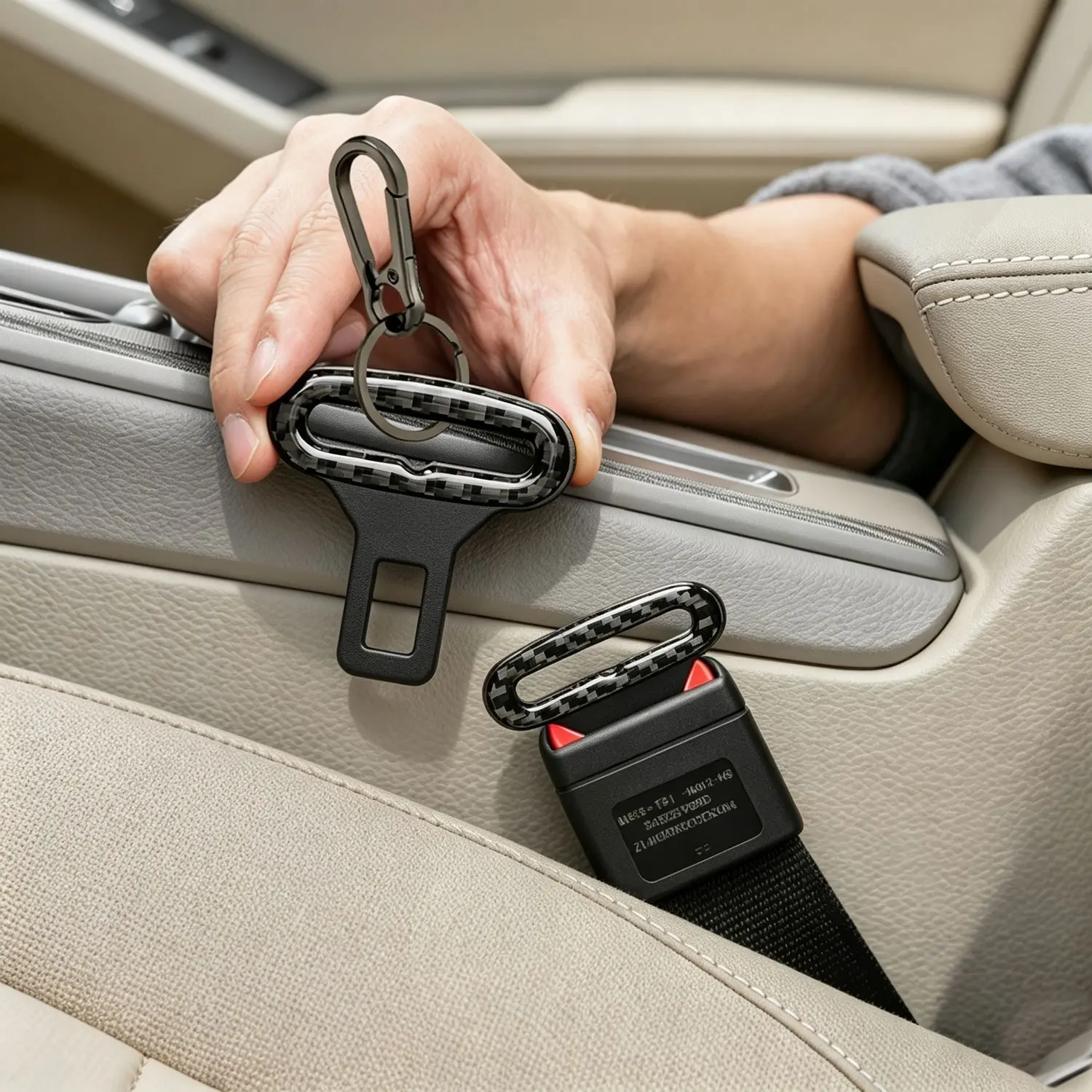 New Dual-Purpose Car Keychain-Seat Buckle Anti-Lost Car Interior Decoration Accessory Eliminates Error Signals 2026