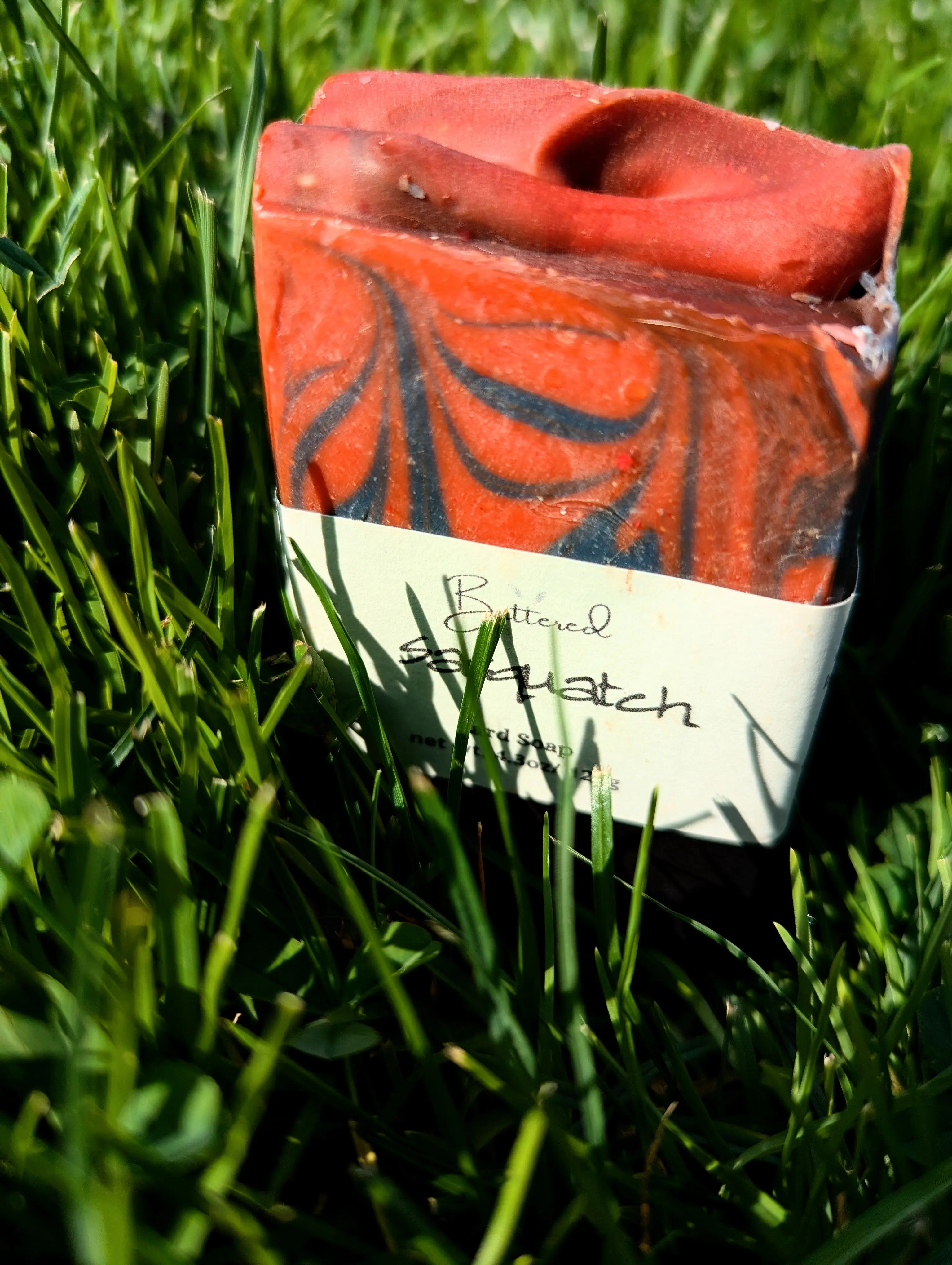 Sasquatch Recycled Lard Soap Double Wood Soap with Amber and Moss Finish Made from Recycled Lard Perfect for Wilderness