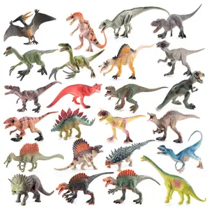 Children's Realistic Dinosaur Animal Figurines Various Mini Solid Dinosaur Models Brontosaurus Parasaurolophus Bagged Figurines