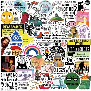 50 Sticker Sheets of The Snarky MEME Cartoon Doodle Series, Suitable for Scrapbooks, Diaries, Laptops, Water Bottles, Cars, and Other Faith-based Designs—gifts with Positive Messages, Graphic Decal, Sticker Decals