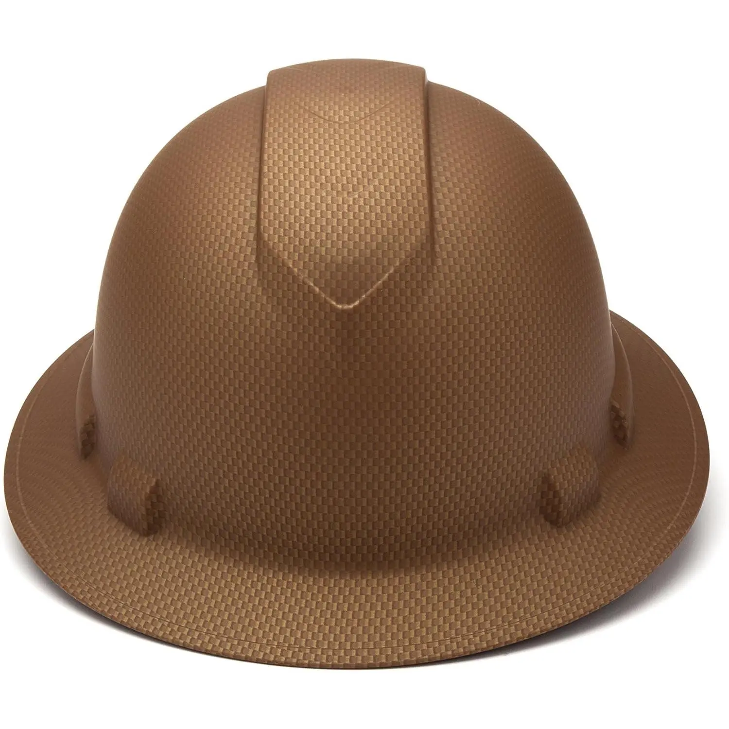 Full Brim Safety Helmet (Plastic Safety Gear), High-Density Polyethylene Shell, Adjustable 4-Point Ratchet Suspension (Upgradable Suspend to 6-Point), Replaceable Brow Pad, 1.2 Lbs, Company Branding, Custom Imprinting for Outdoor Work, Secure Fit