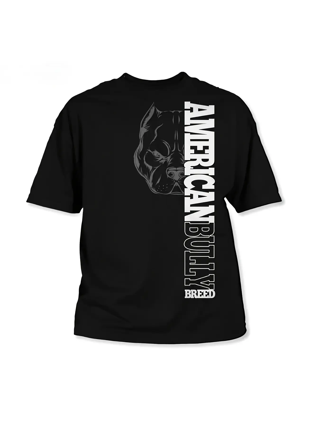 Men's American Bully Breed Graphic T-Shirt - Soft unisex soft cotton short sleeve t shirt, vintage graphic casual tee for men women teens, perfect birthday holiday gift for camping travel gym daily street casual wear
