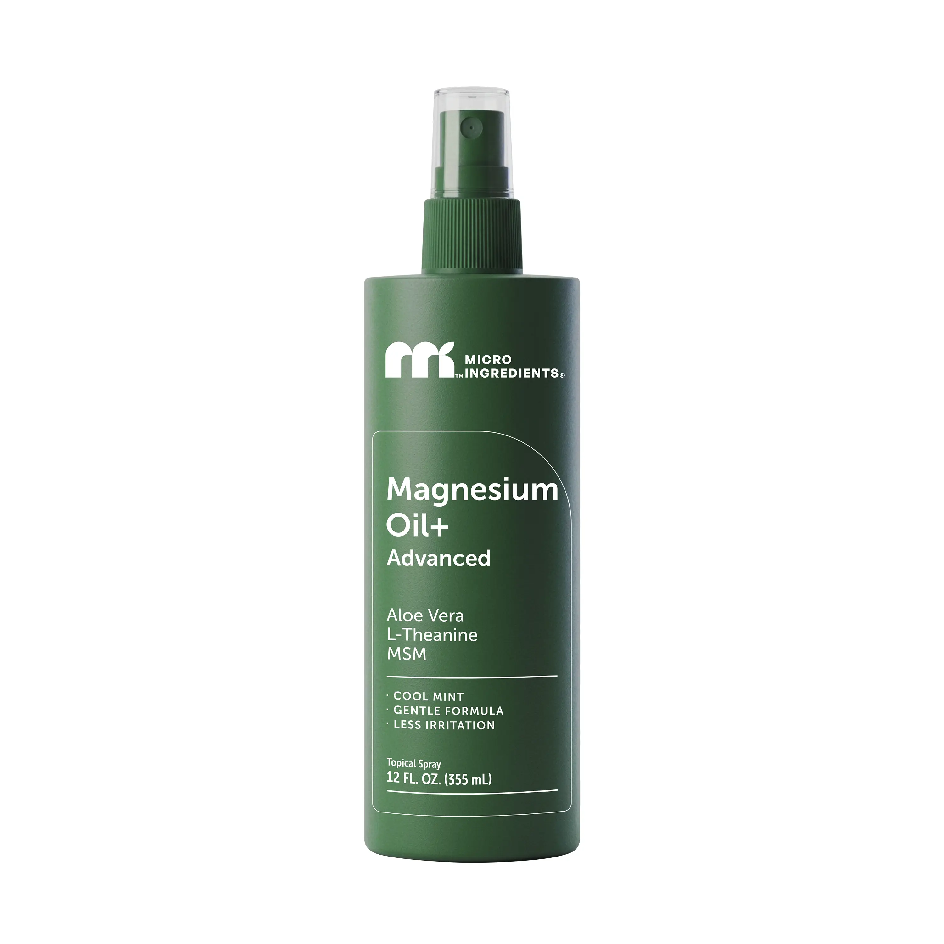 Micro Ingredients Magnesium Oil+ Advanced Spray Cool Mint, 12 fl oz