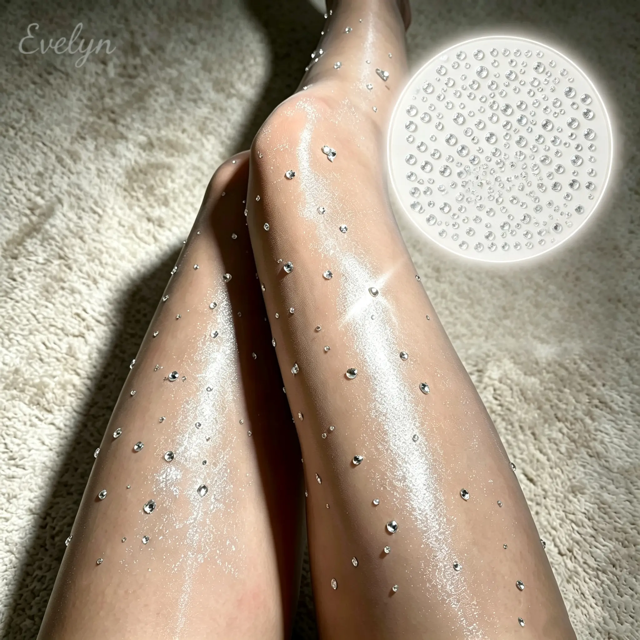 Self‑Adhesive Face Body Rhinestone Stickers, Multi‑Size Clear Crystal Gem Stickers, DIY Makeup Jewels for Eye Corner, Cheek, Leg Stocking Decor, Festival Party Rave Body Glitter Gems