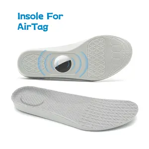 Kids Adults Insoles for Airtag Tracking Device Comfortable Securely Hidden Holder Shoe Insert Fit for Kids Adults and Elderly Gray Footwear Summer