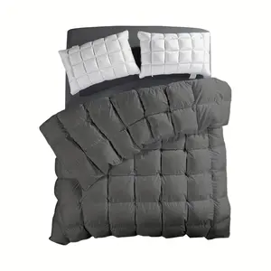 NEW All Season White Luxury Feahther Down Comforter, Hotel Collection Ultra Soft Medium Warmth Duvet Insert For Bed, Lightweight And Breathable Down Blanket With 4 Corner Loops And Corner Tabs