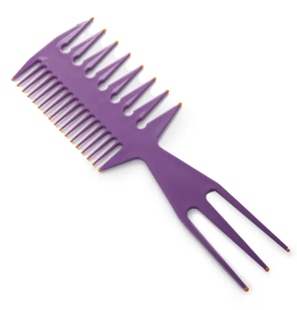 ANNIES #208 3-in-1 Grooming Comb for Precise Styling, Compact Unisex Hair Care Tool for All Hair Types, Assorted Colors