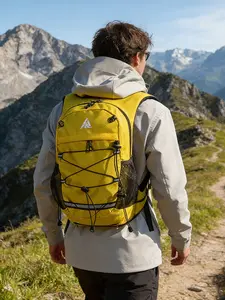 2026 New Multi-Color Outdoor Hiking Backpack, Lightweight Breathable Nylon, Rain Cover, Carabiners, Lanyards, Ideal for Camping, Travel, Fitness, Hiking Trekking Rucksack