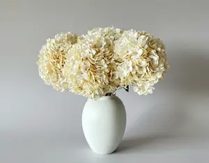 Faux Hydrangea - Cream (5 Stems)