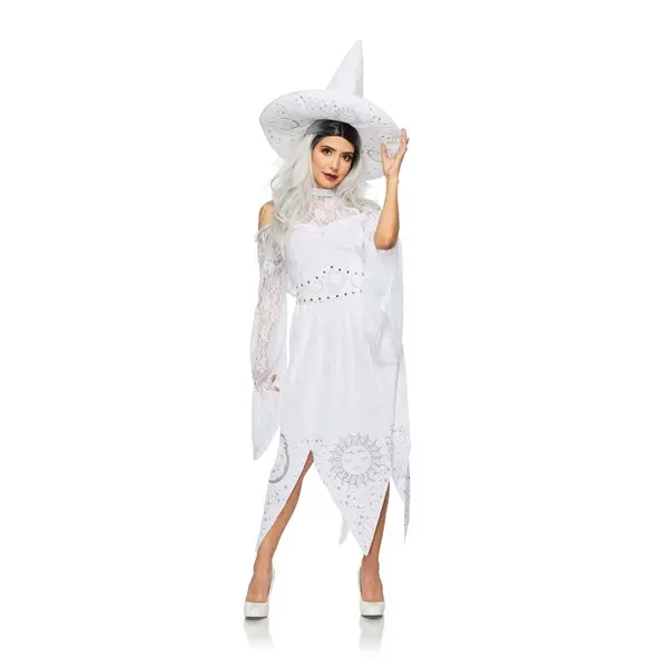 Women's White Mystic Witch Costume