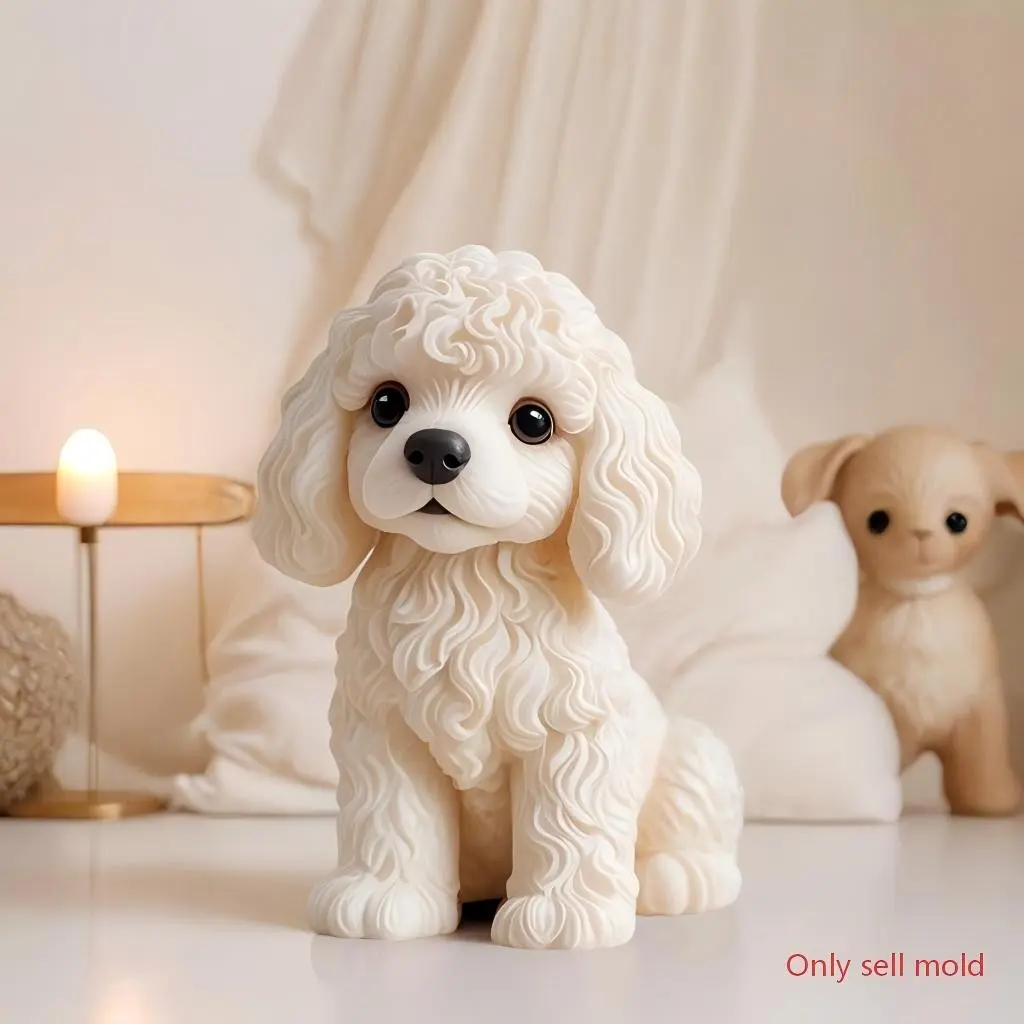 Dog Shaped Silicone Mold, Candle Making Molds, Polymer Clay Moulds for DIY Crafts, Resin Molds, Jewelry Tools, Soap Making, Soap Making Supplies, Epoxy Resin, Cup Wax, Home Decor, Accessories, Valentine's Day Mother's Day Thanksgiving Gift Molds