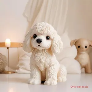 Dog Shaped Silicone Mold, Candle Making Molds, Polymer Clay Moulds for DIY Crafts, Resin Molds, Jewelry Tools, Soap Making, Epoxy Resin, Cup Wax, Home Decor, Accessories, Valentine's Day Mother's Day Thanksgiving Gift Molds