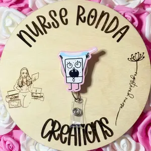 Doodle Badge Reel, Nurse Badge Reel, Healthcare Workers, Funny Badge, PureWick Humor